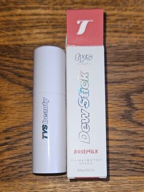 TYS Beauty Dew Stick Highlighter Stick In Rosemilk BNIB